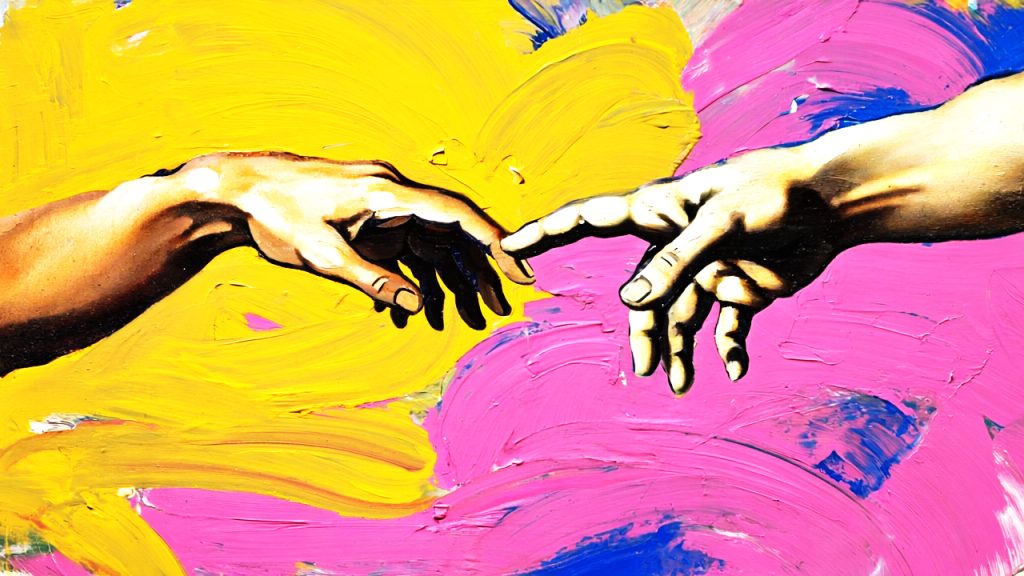 Uma mão se estendendo para outra em um gesto de ajuda, simbolizando o apoio profissional e a conexão segura que a terapia oferece.